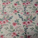 Faux Leather Sheet - Love Blooms - 91
