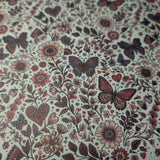 Faux Leather Sheet - Butterfly Kisses - 86