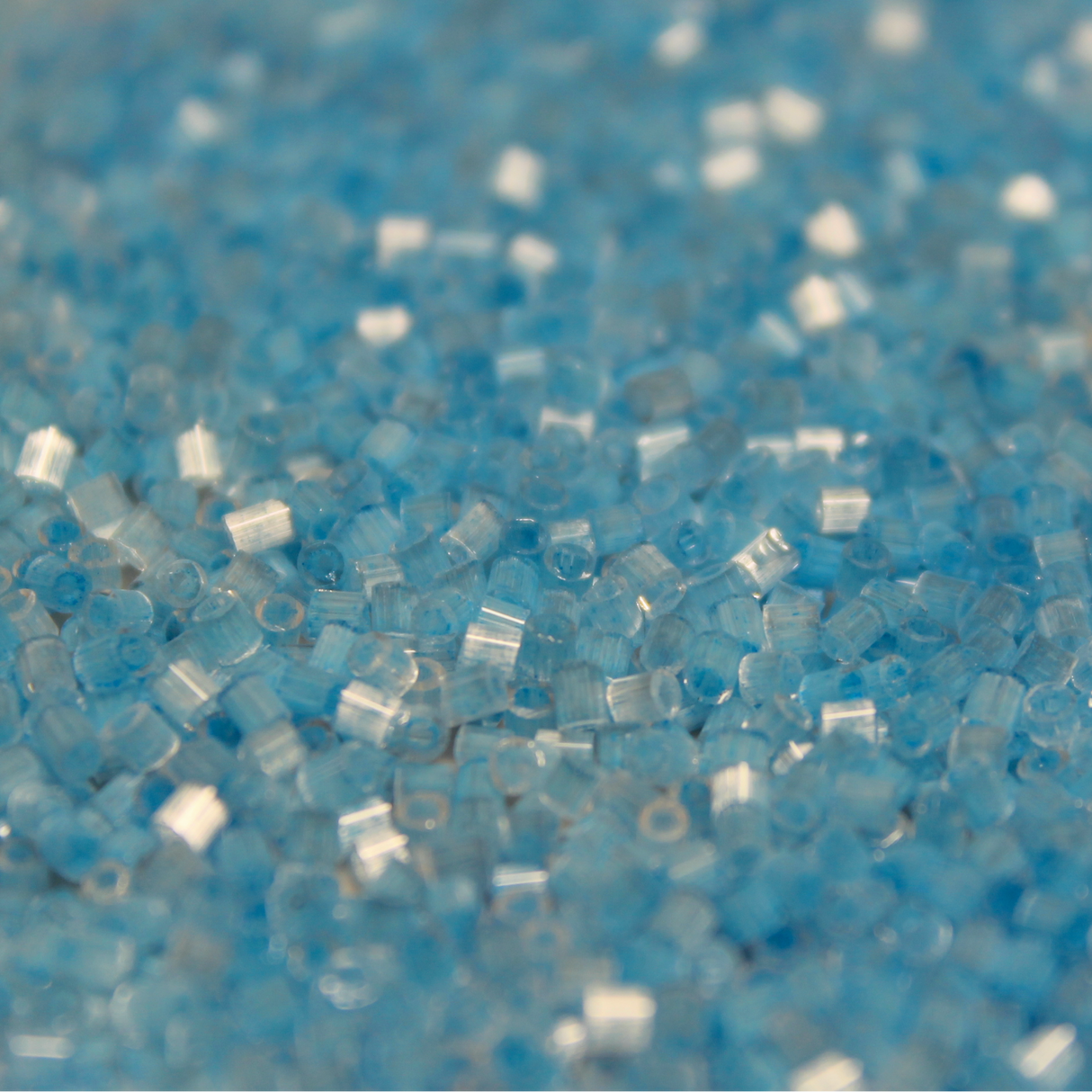 Silky Satin Dyed Neon Mermaid Blue ~ 11/0 JSB 844