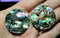 Abalone Veneer Acrylic Circles - S41