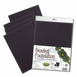 Beadsmith's Foundation - 8 1/2x11", Black 4 sheets