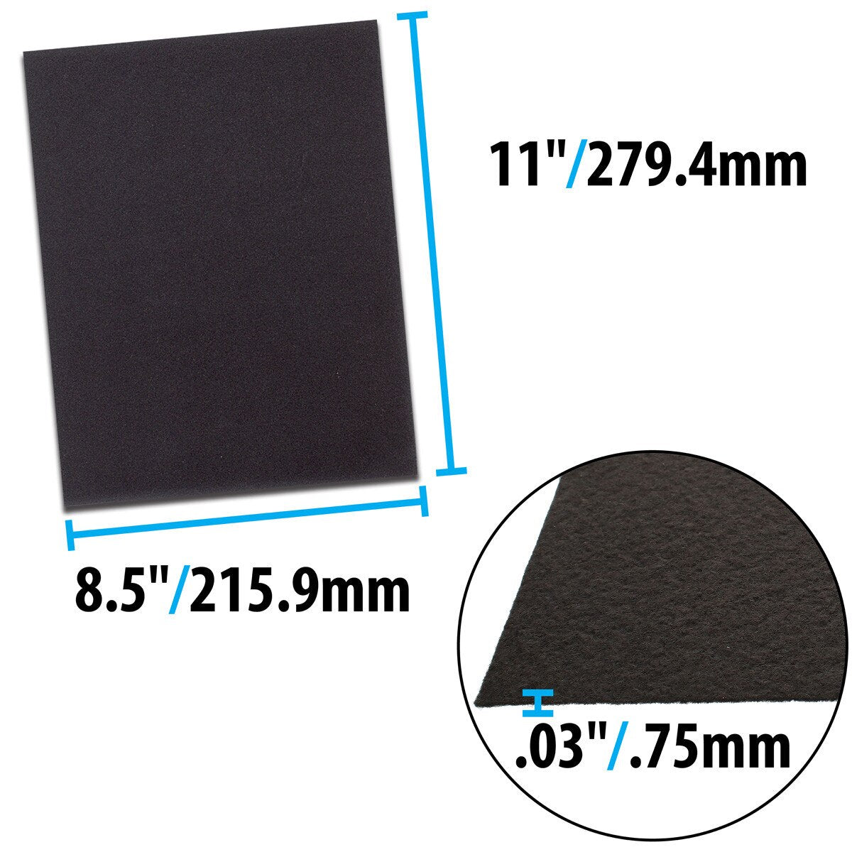Beadsmith's Foundation - 8 1/2x11", Black 4 sheets