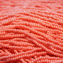 11/0 Czech Opaque Coral Pink Luster - 1170