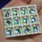 7x10mm (6 pr) Glass Oval Clear AB - C226