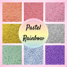 8 Tube Pastel Rainbow  - 11/0 Set #7