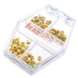 Crimp Bead Cover Assortment - Gold Plated