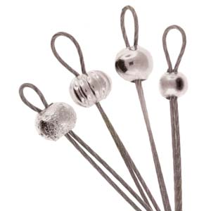 Crimp Bead Cover Assortment - Silver Plated