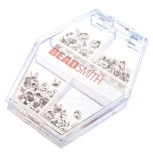 Crimp Bead Cover Assortment - Silver Plated