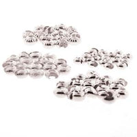 Crimp Bead Cover Assortment - Silver Plated