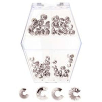 Crimp Bead Cover Assortment - Silver Plated