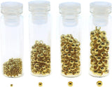 Crimp Bead Assortment - Gold Plated Round