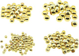 Crimp Bead Assortment - Gold Plated Round