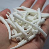 1-2" Smooth White Dentalium Shells, 1 kilo