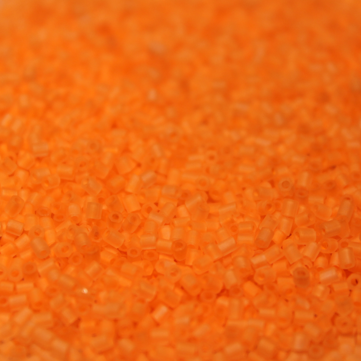 Frosted Neon Orange Sherbet ~ 11/0 HEX F205