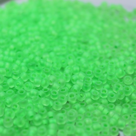 Frosted Neon Lime Slime ~ 8/0 JSB F206B