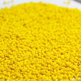 Opaque Matte Corn Yellow  ~ 15/0 JSB F404A