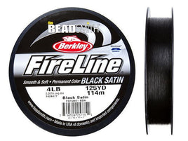 Fireline braided bead thread - 4lb - Black, 125 yards