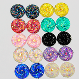 12mm Resin AB Swirl Druzy Cabochons - Gem Pack #10