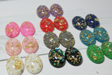 18x25 Oval Foiled Resin Cabochons - Gem Pack #1