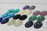 18x25 Oval Druzy Resin Cabochons - Gem Pack #2