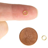 50pcs Gold Plated Jump Rings - 5mm ~ JR1