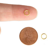 50pcs Gold Plated Jump Rings - 6mm ~ JR3