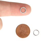 50pcs Silver Plated Jump Rings - 8mm ~ JR8