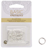 50pcs Silver Plated Jump Rings - 8mm ~ JR8