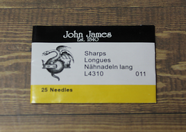 John James Beading Needles - 11 Sharps - JS11