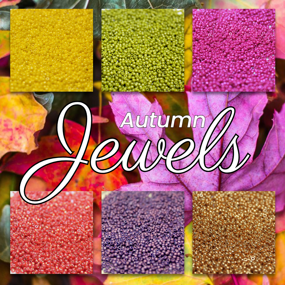 6 tube Autumn Jewels  -  15/0 Set E