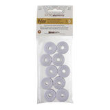 White Nyline  - 64 yard Bobbin D - 10 pack