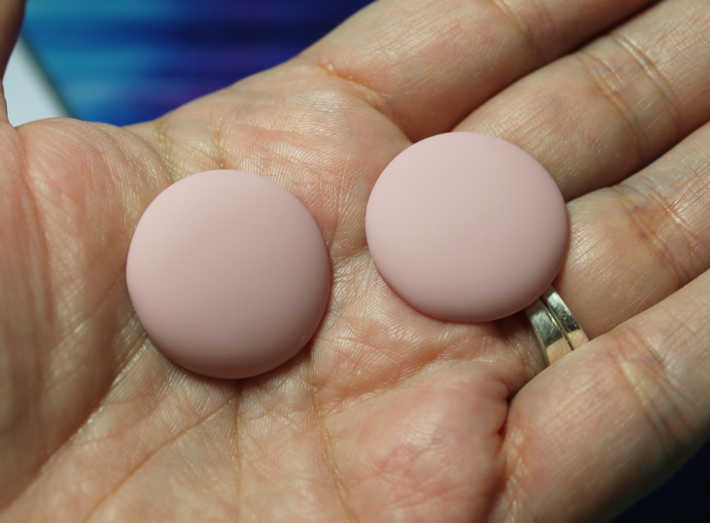 24mm Matte Round Resin Cabochon Cheyenne Pink - P75