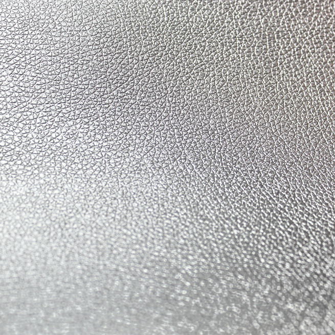 Faux Leather Sheet - Pearl Silver - 21