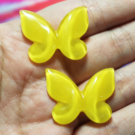 Yellow Butterfly Cabochon  - S116