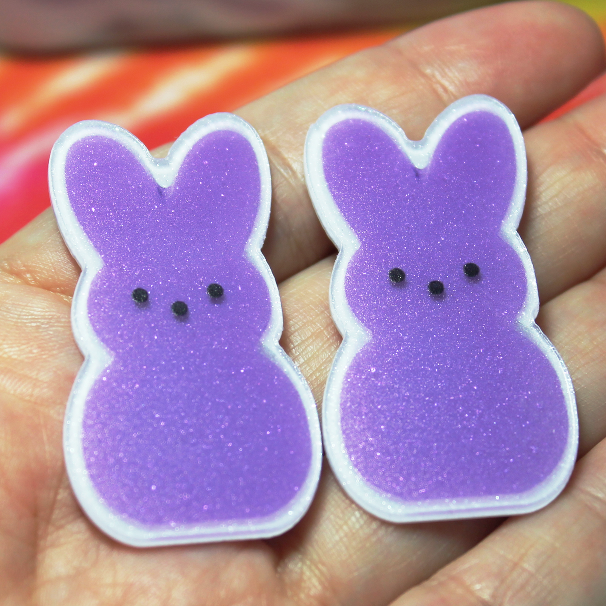 Purple Sweet Bunny Resin Slab - S17