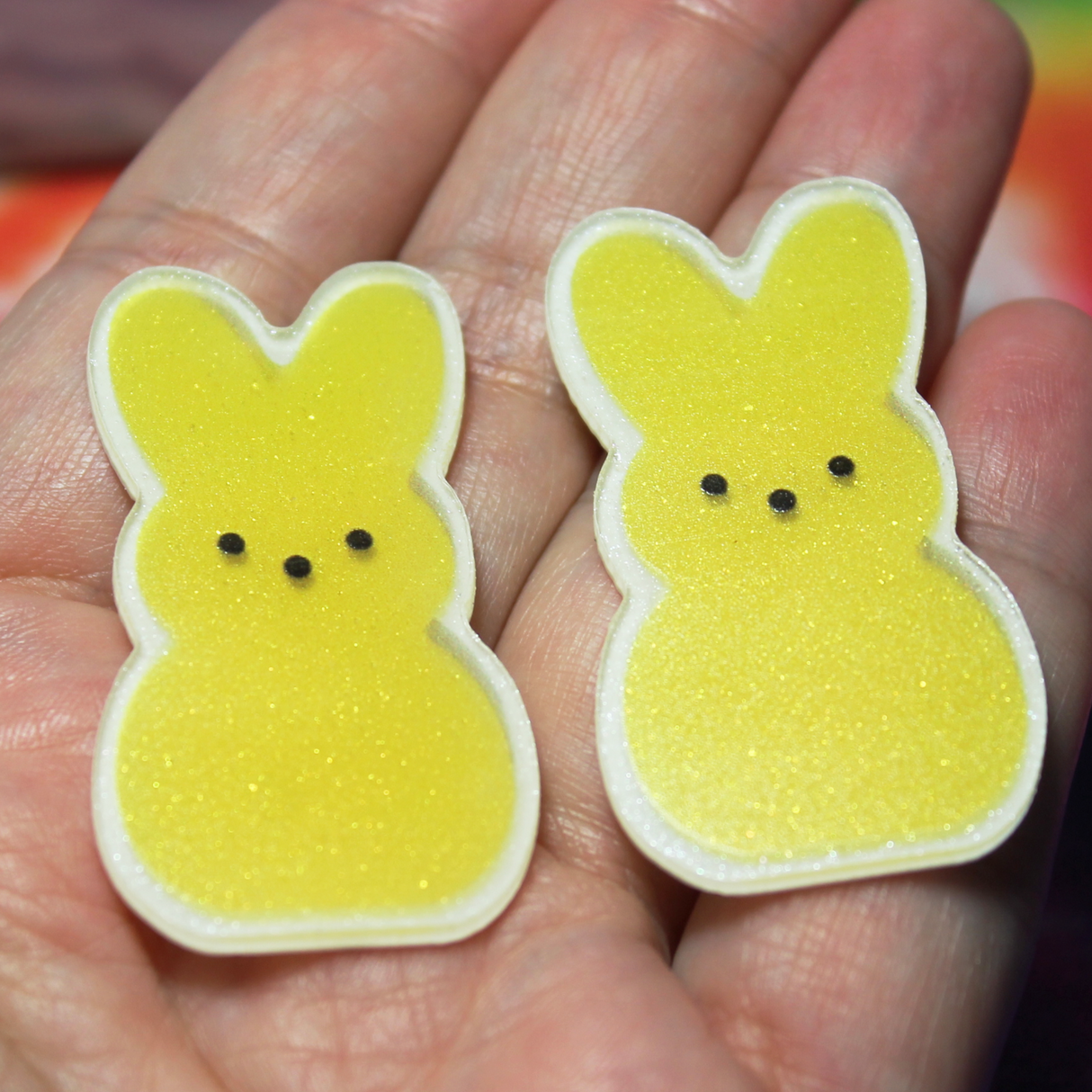 Yellow Sweet Bunny Resin Slab - S18