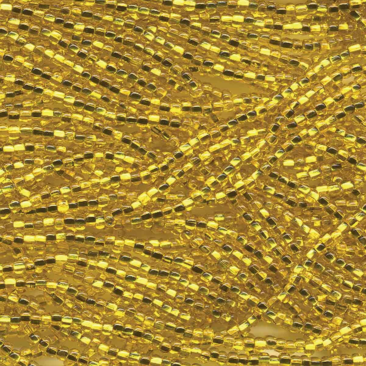 11/0 Czech Silver Lined Yellow - 11-118