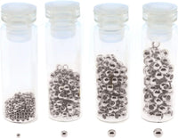 Crimp Bead Assortment - Silver Plated Round