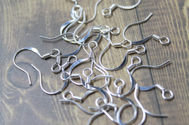 Silver Plated Hook Ear wires, 1 gross (72 pairs)