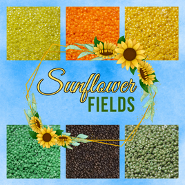 6 Tube Sunflower Fields  - 11/0 Set H