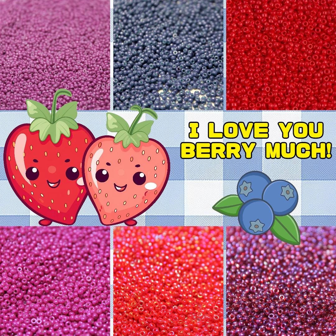 6 tube I love you BERRY much -  11/0 Set A