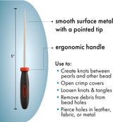 The Beadsmith Metal Ergonomic Handle Awl