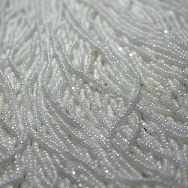 QUARTER KILO - 11/0 Charlotte Opaque Chalk White Luster - C1131 QK