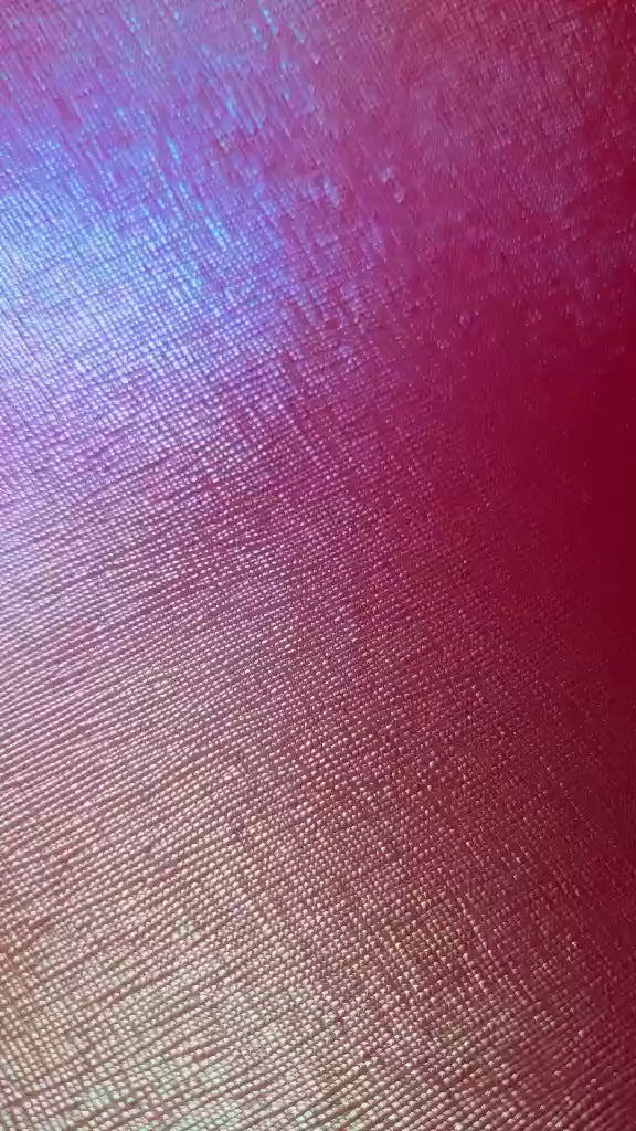 Faux Leather Sheet -  Red Rainbow Cross Pattern - 126