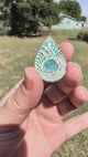 1 1/4" Peacock Prism Acrylic Teardrop Cabochons - P130
