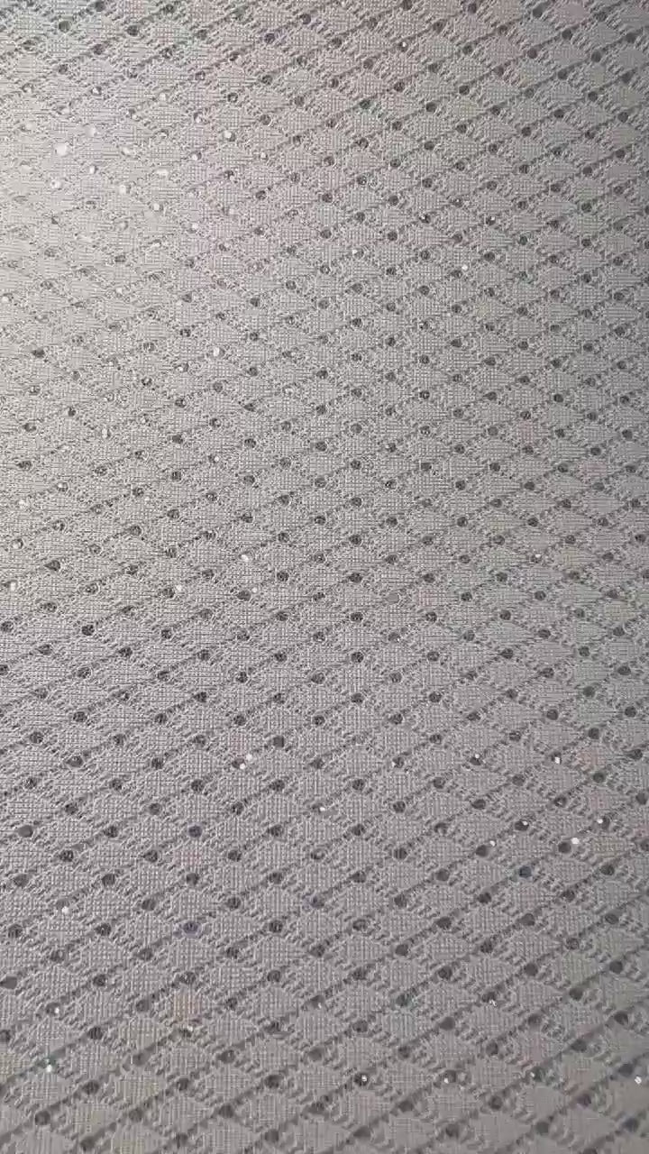 Faux Leather Sheet - Blue Glitter Rhombus - 65
