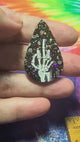 1.5" Bird from Beyond Holo Glitter Teardrop Cabochons - S237