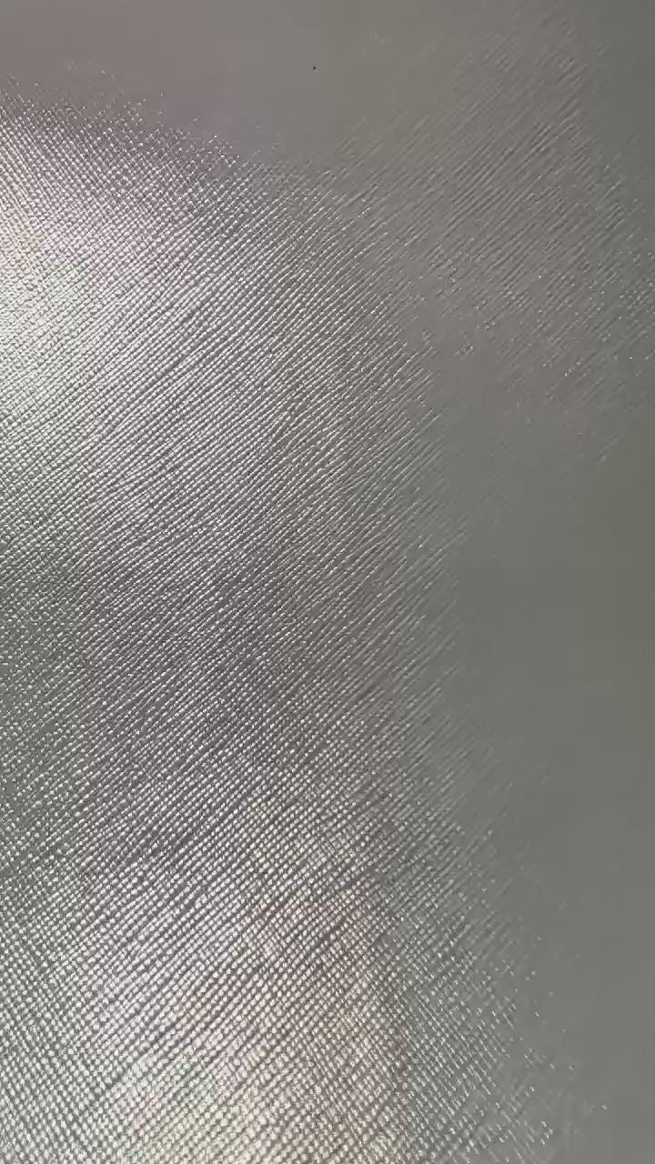 Faux Leather Sheet -  White Rainbow Cross Pattern - 80