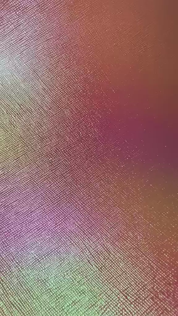 Faux Leather Sheet -  Pink Rainbow Cross Pattern - 81