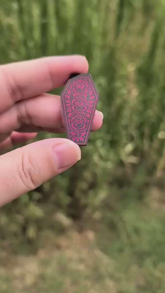 1 1/2" Immortal Red Rose Mirror Cabochons - P107